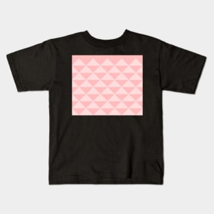 Abstract Triangles pattern - pink. Kids T-Shirt